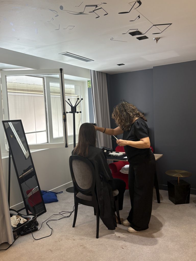 Coiffure en animation 